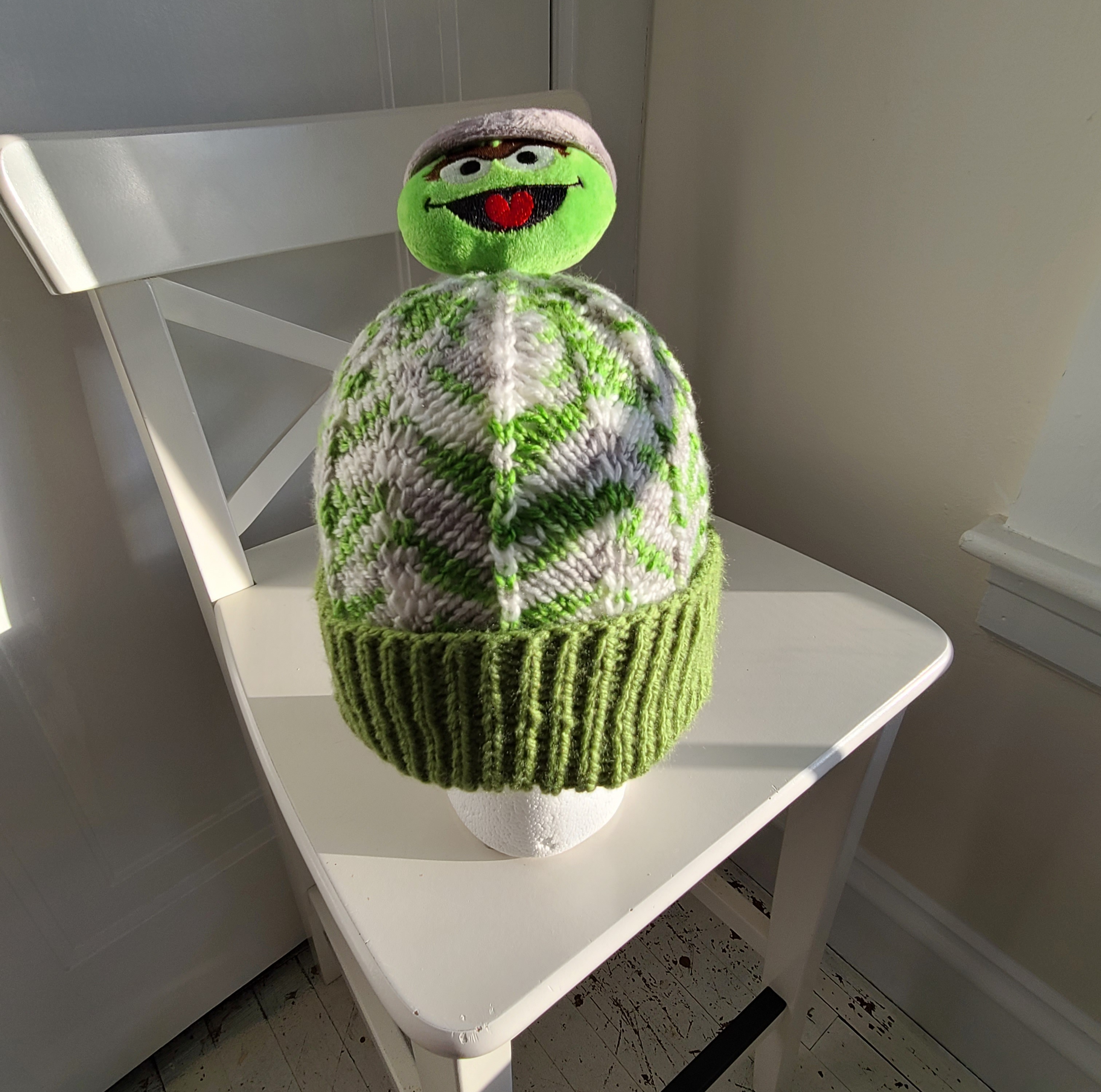 Grown Up Grouch: A Chevron Hat